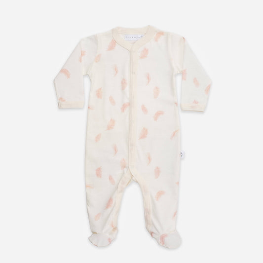 Falling Feather Sleepsuit: 6-12M