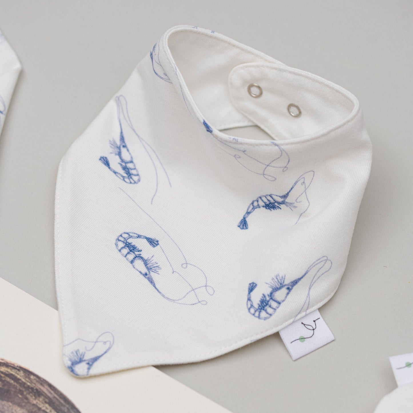 Blue Shrimp Babette Bib