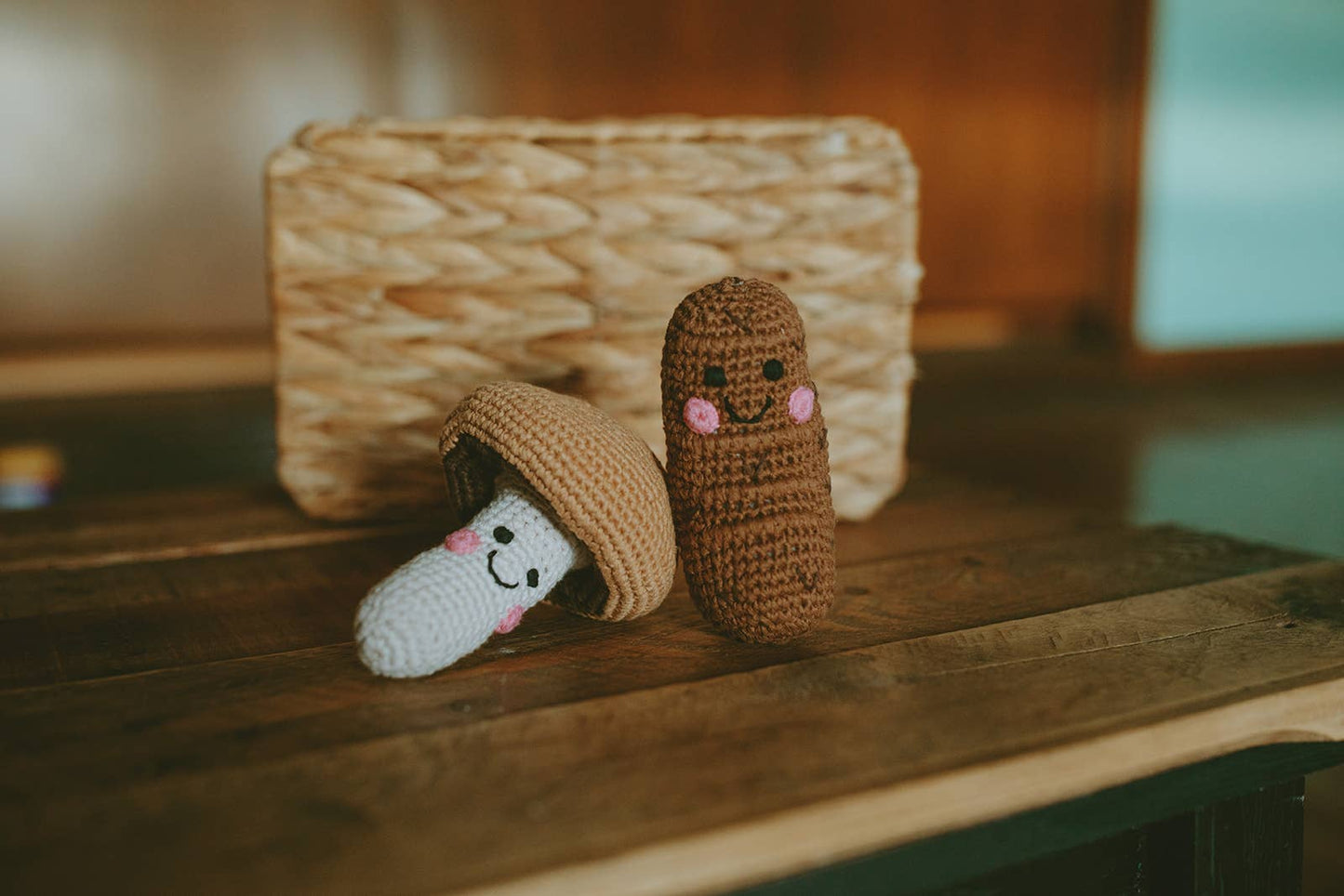 Crochet Baby Toy Friendly potato rattle