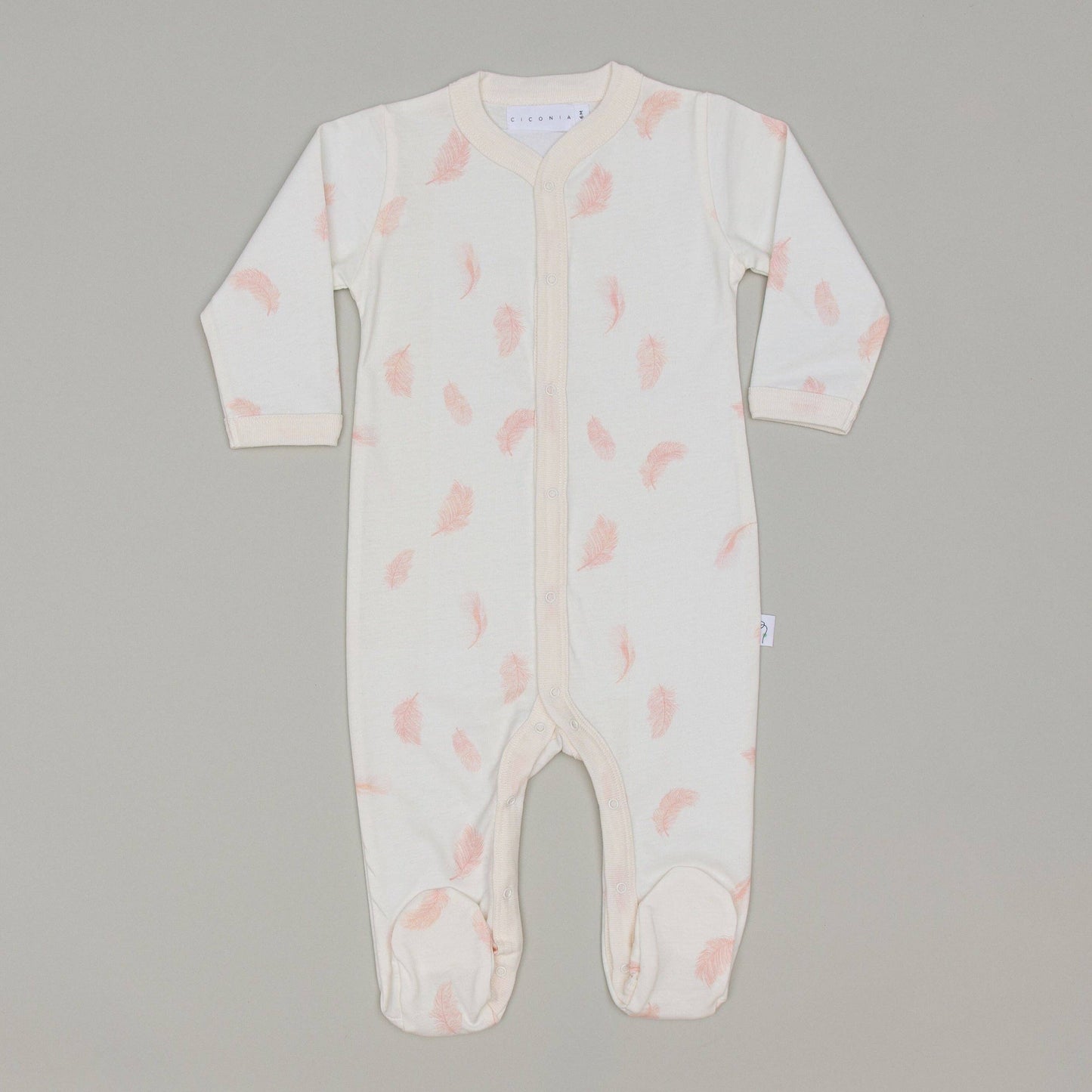 Falling Feather Sleepsuit: 6-12M