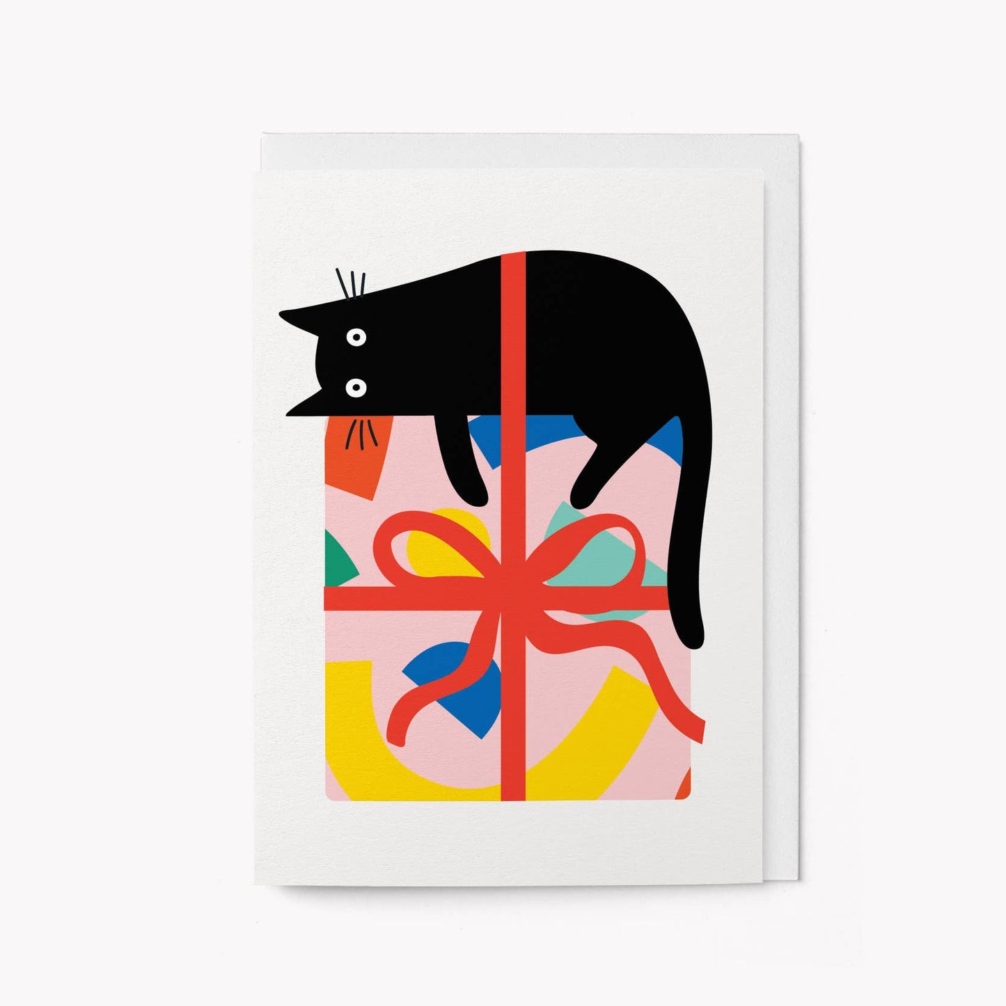 Gift cat - Birthday Card: Standard cello