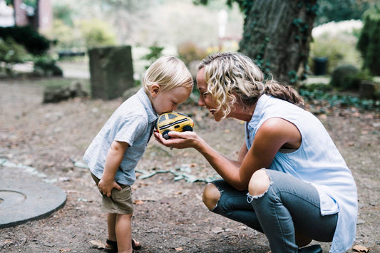 Crochet Baby Toy Taxi car rattle
