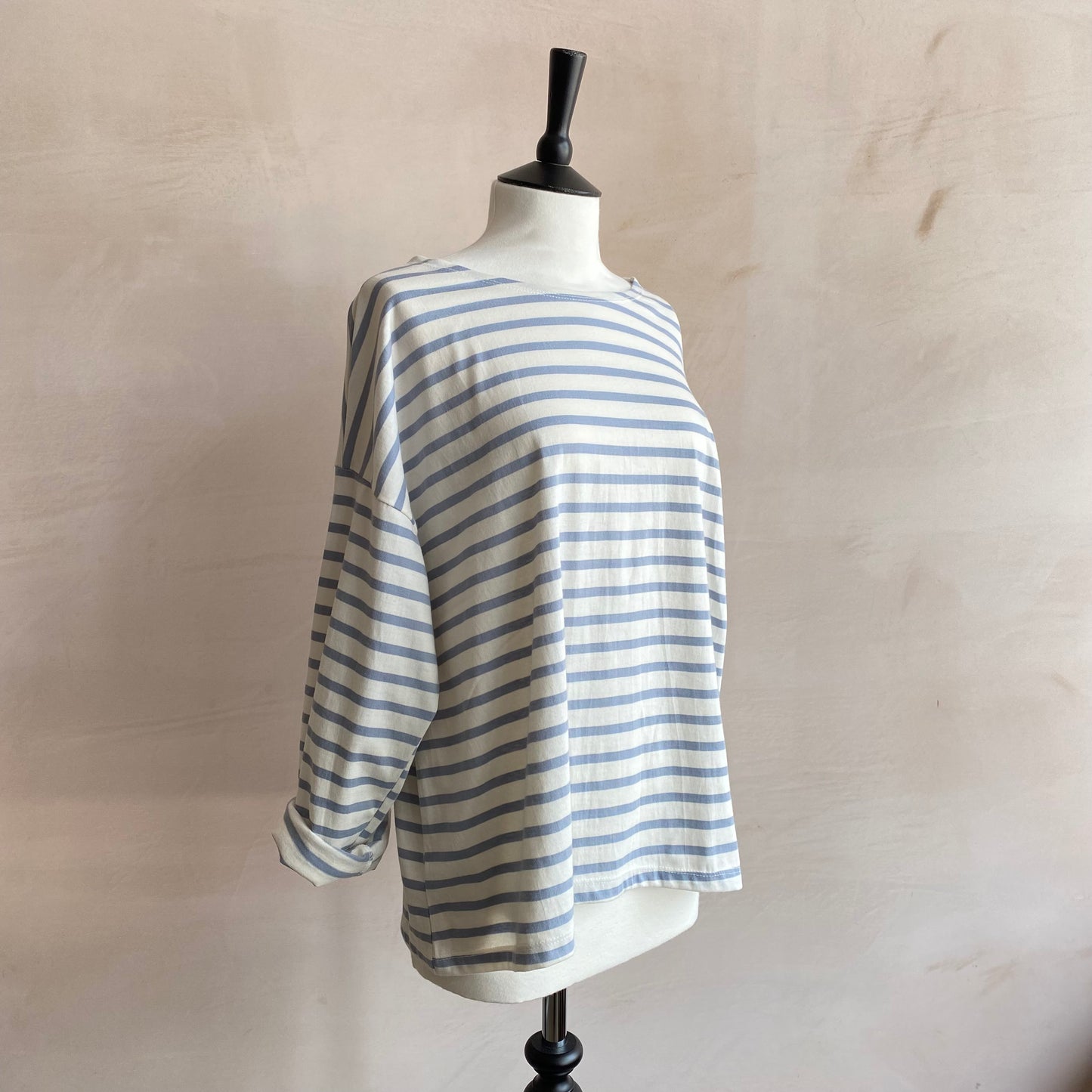 Breton Stripe Long sleeve T-shirts Light Blue