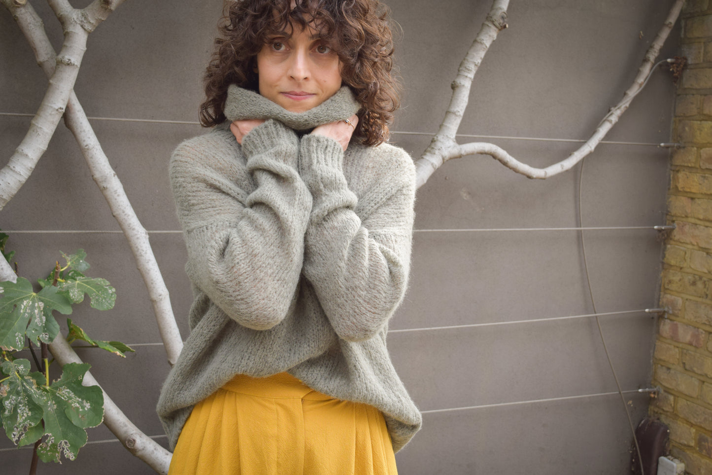 Alpaca knit Sami Loom -Dust -