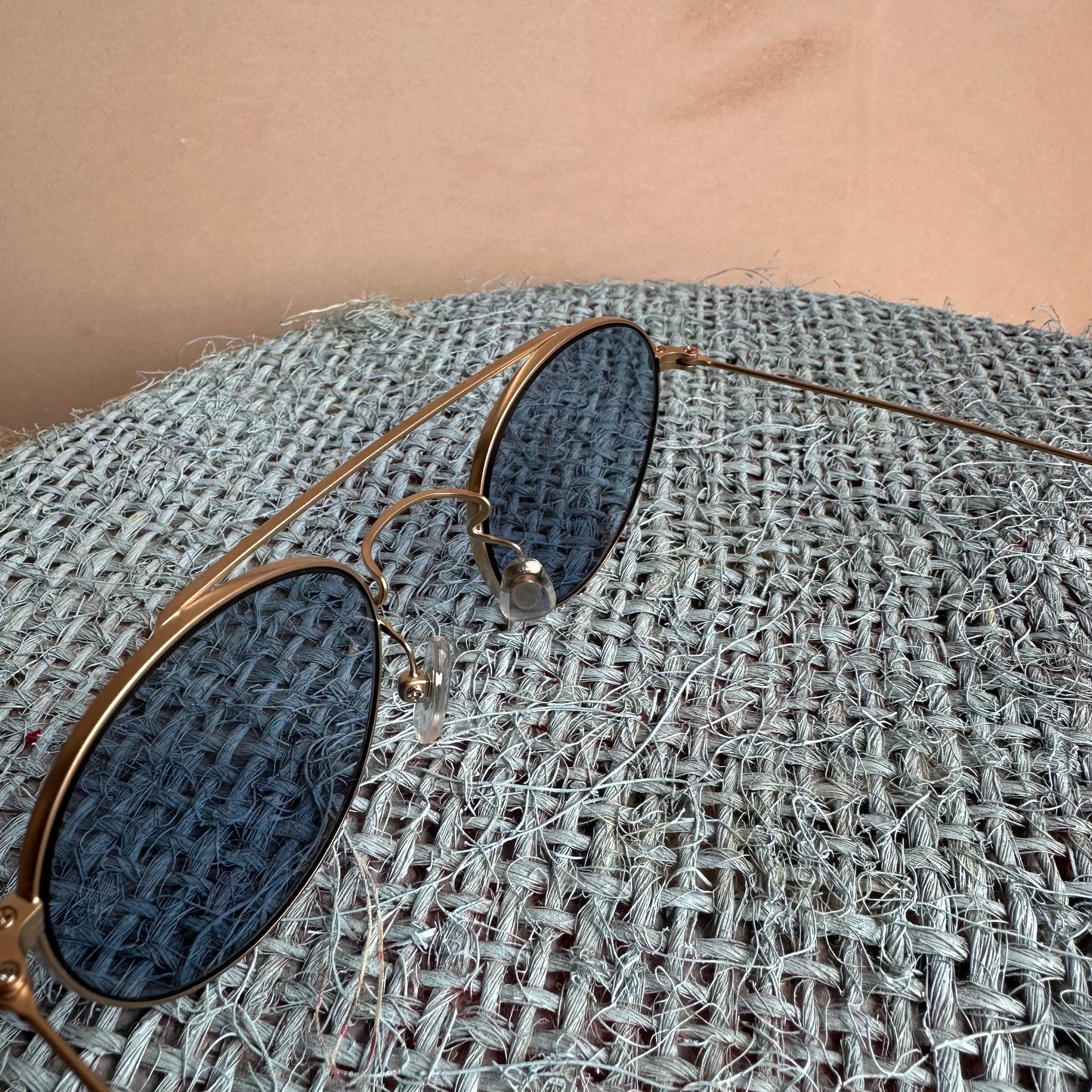 Mercury 2 VERYNERD Sunglass Mat Gold Titanium frame x light blue lens UV400