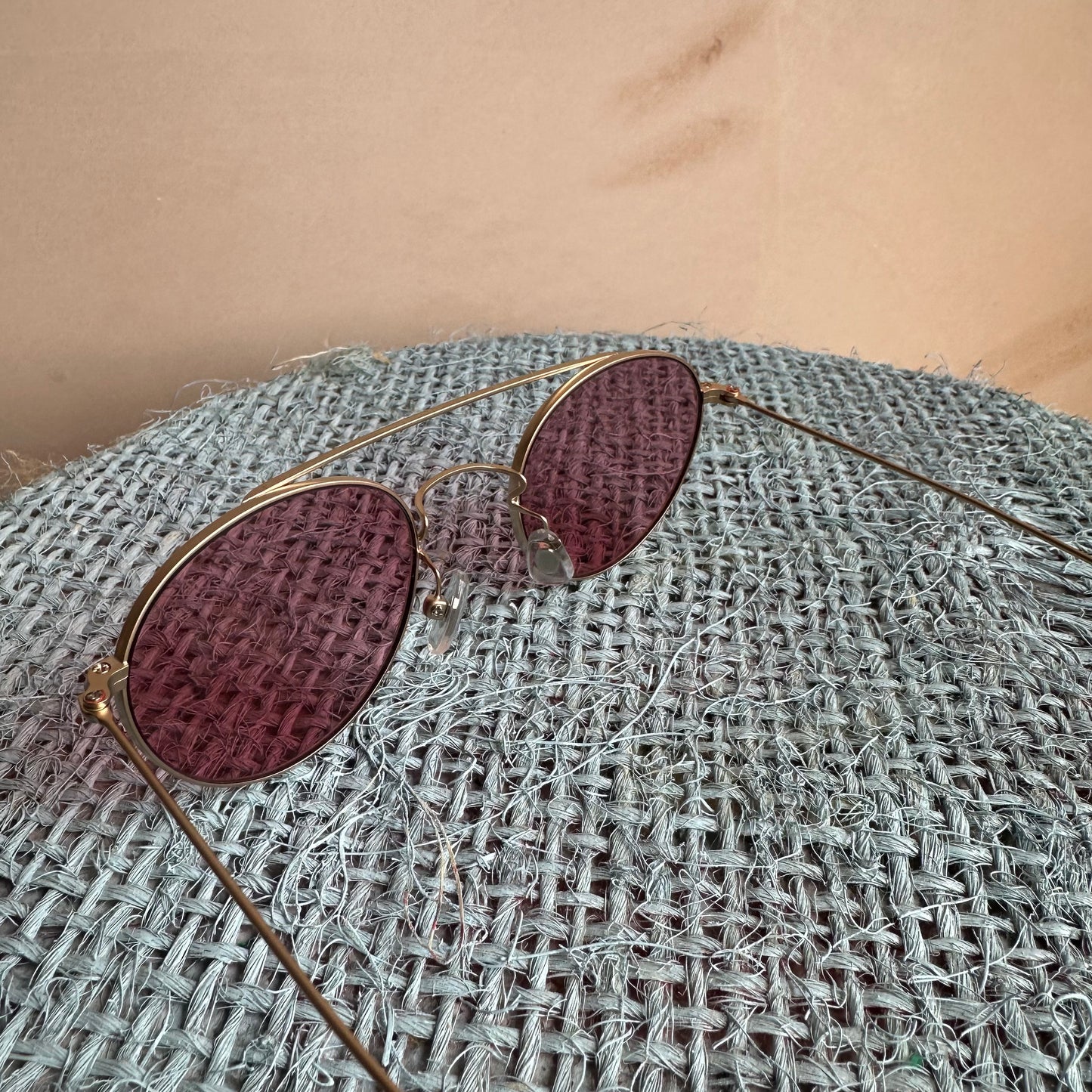 Mercury 2 VERYNERD Sunglass Mat Gold Titanium frame x Pink lens UV400