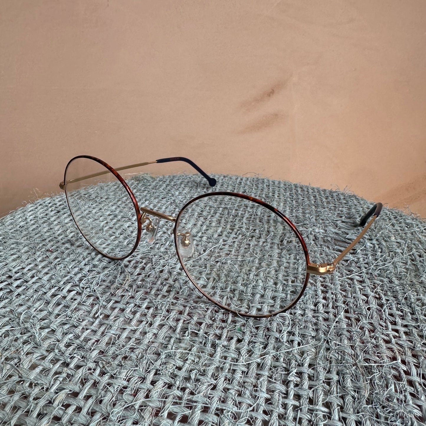 Effie st VERYNERD Sunglass turtle shell frame x clear lens UV400