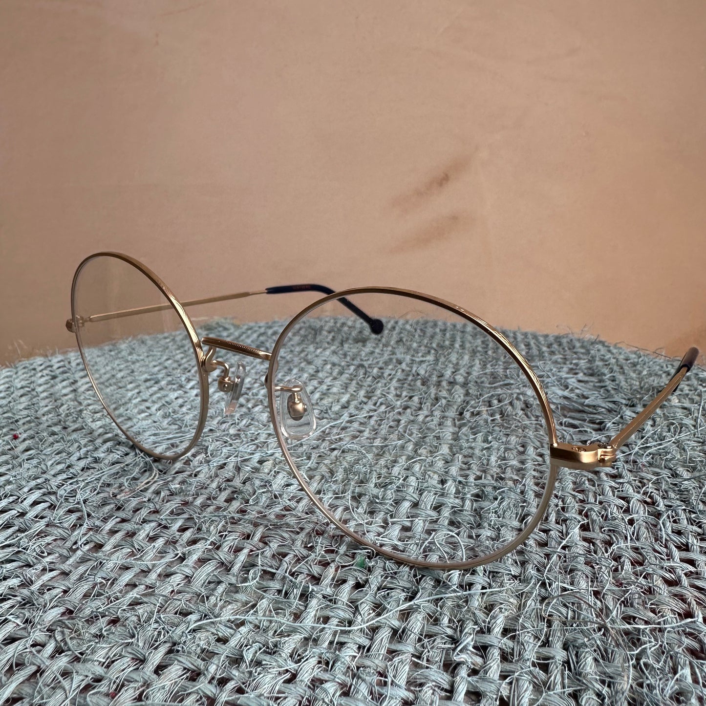 Bates Avenue 2 VERYNERD Sunglass Mat Gold Titanium frame x clear lens UV400