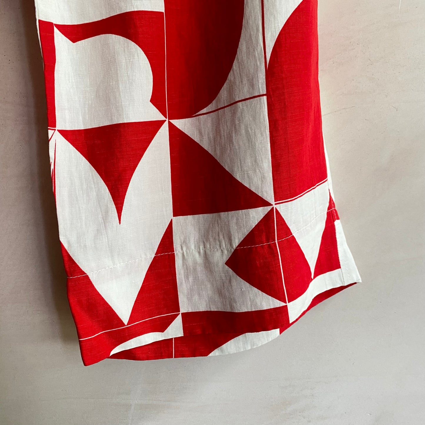 Geometrical Trousers - Red -