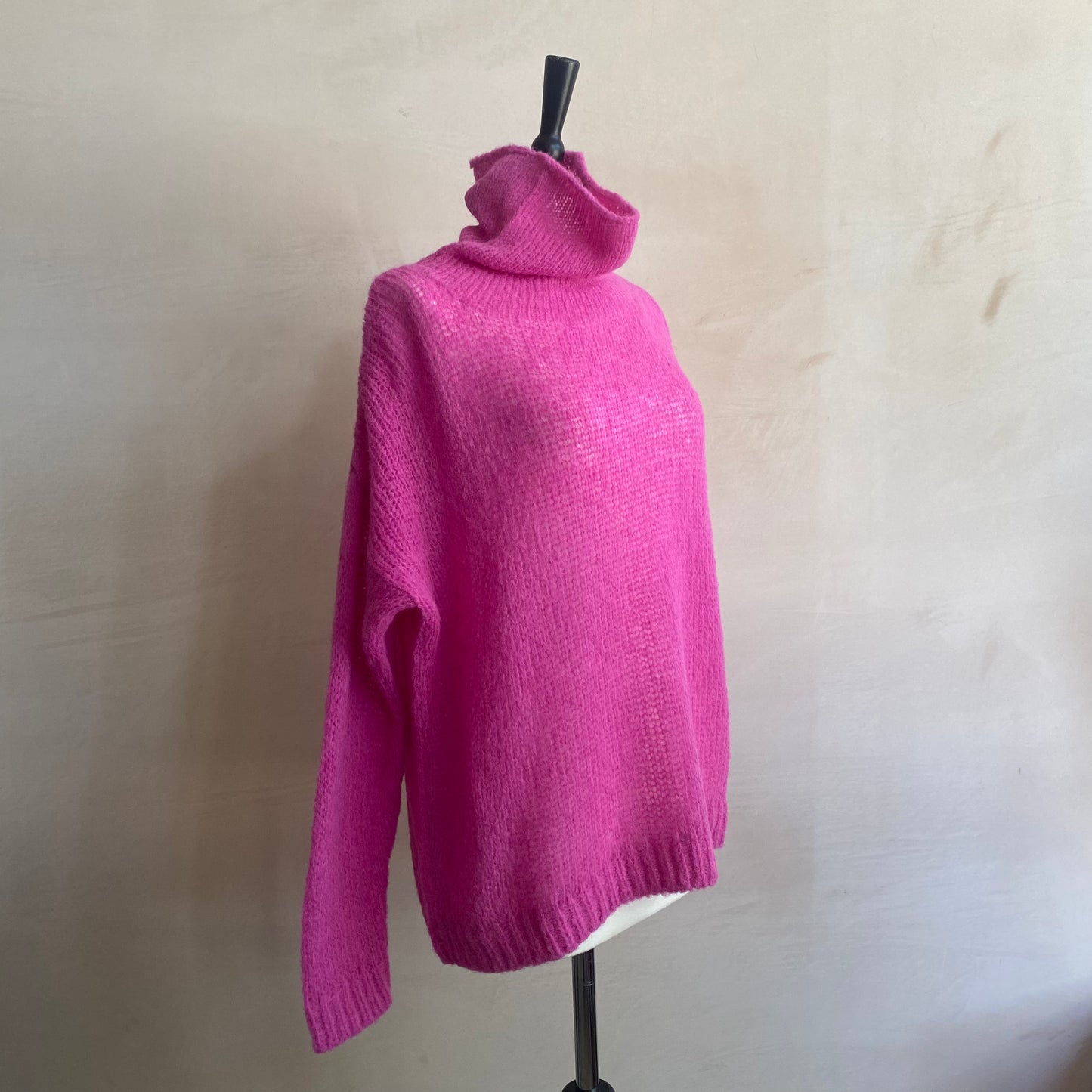 Alpaca knit Sami Loom - Fuchsia-