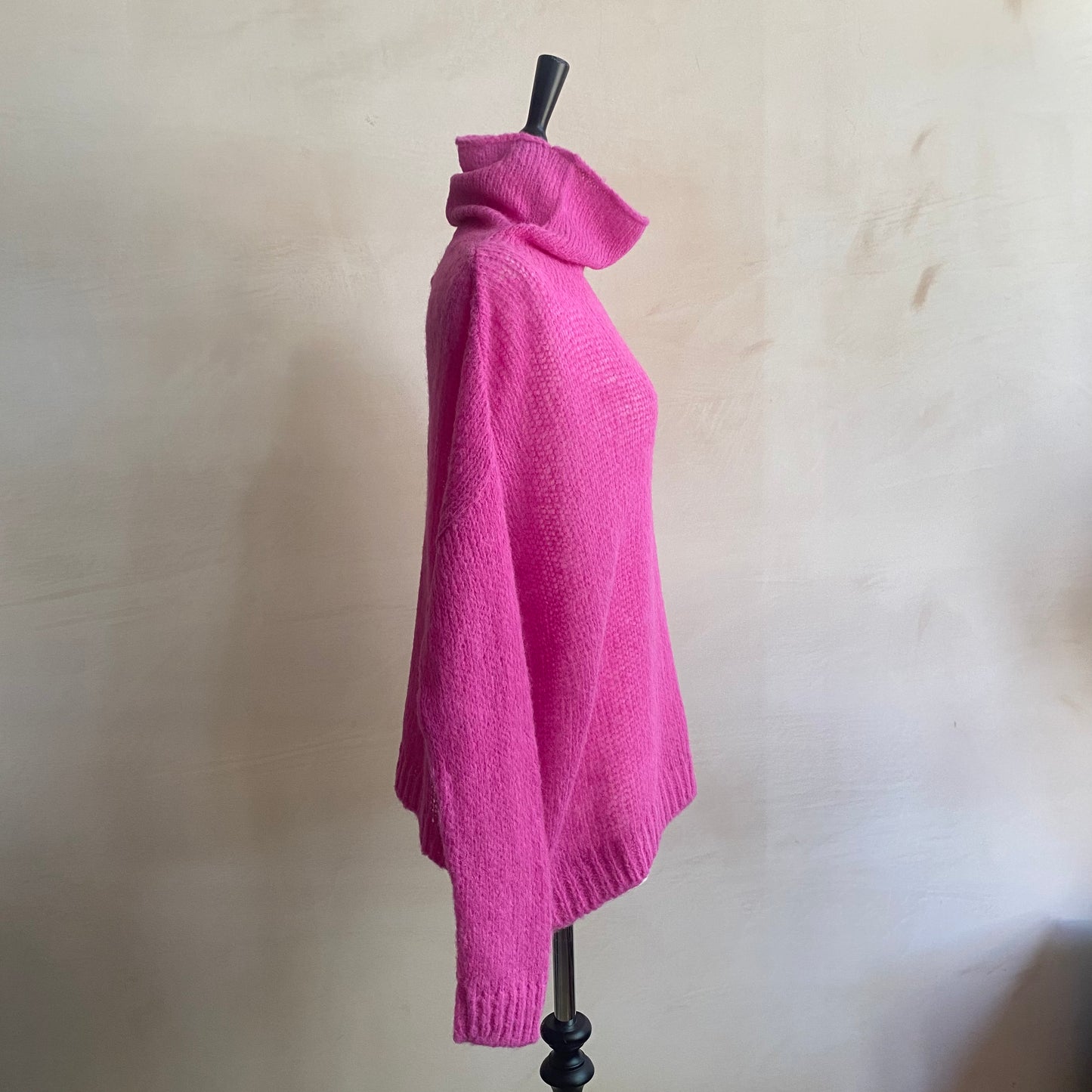 Alpaca knit Sami Loom - Fuchsia-