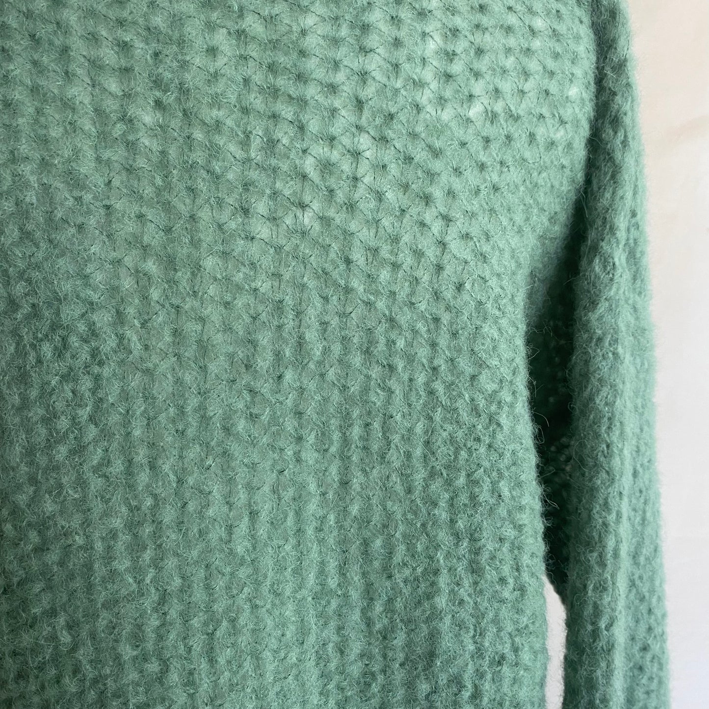 Brigette Loom v-neck Knitwear - Forest Green -