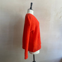 Brigette Loom v-neck Knitwear - Electric Red -