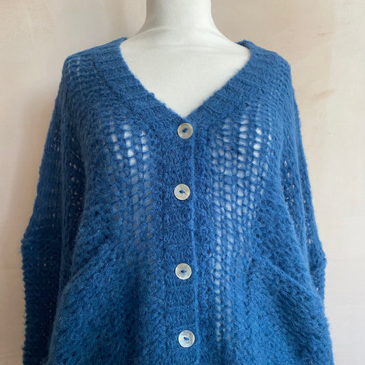 Emma Light Cardigan - Blue Night -