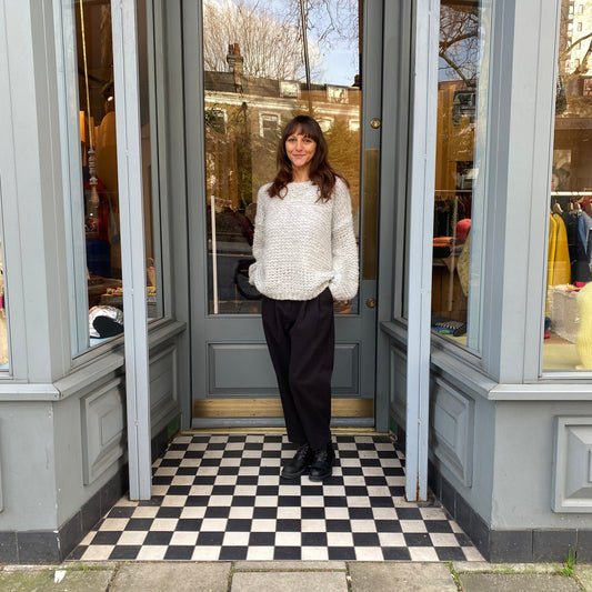 Michi Loop -Mix Light GreyXWhite-