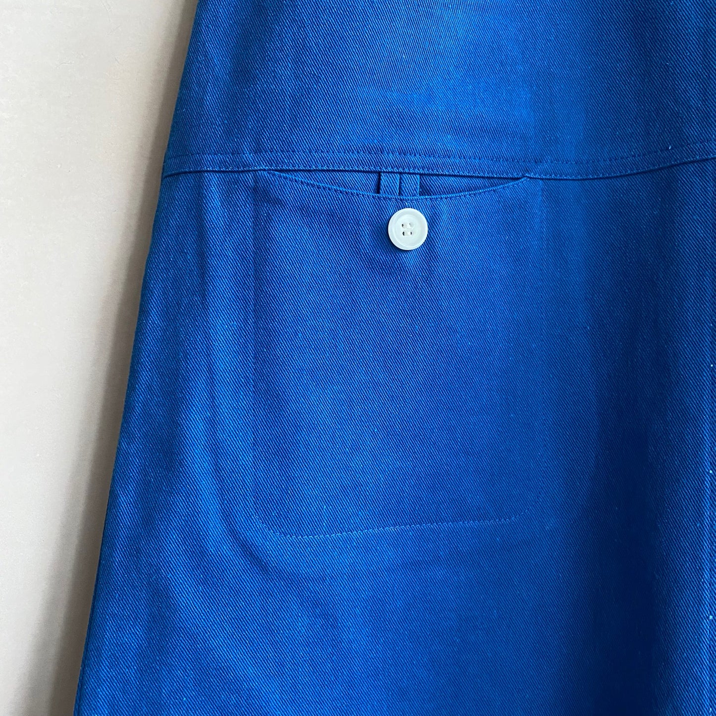 60's COTTON DRESS -Navy- by Nomad