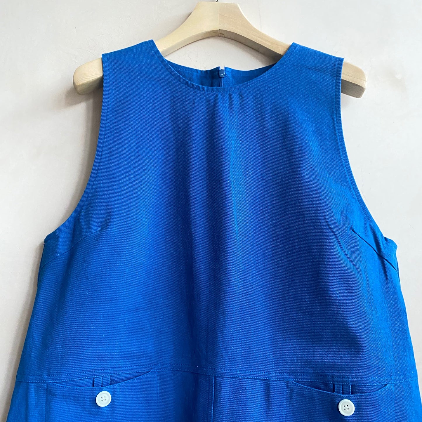 60's COTTON DRESS -Navy- by Nomad