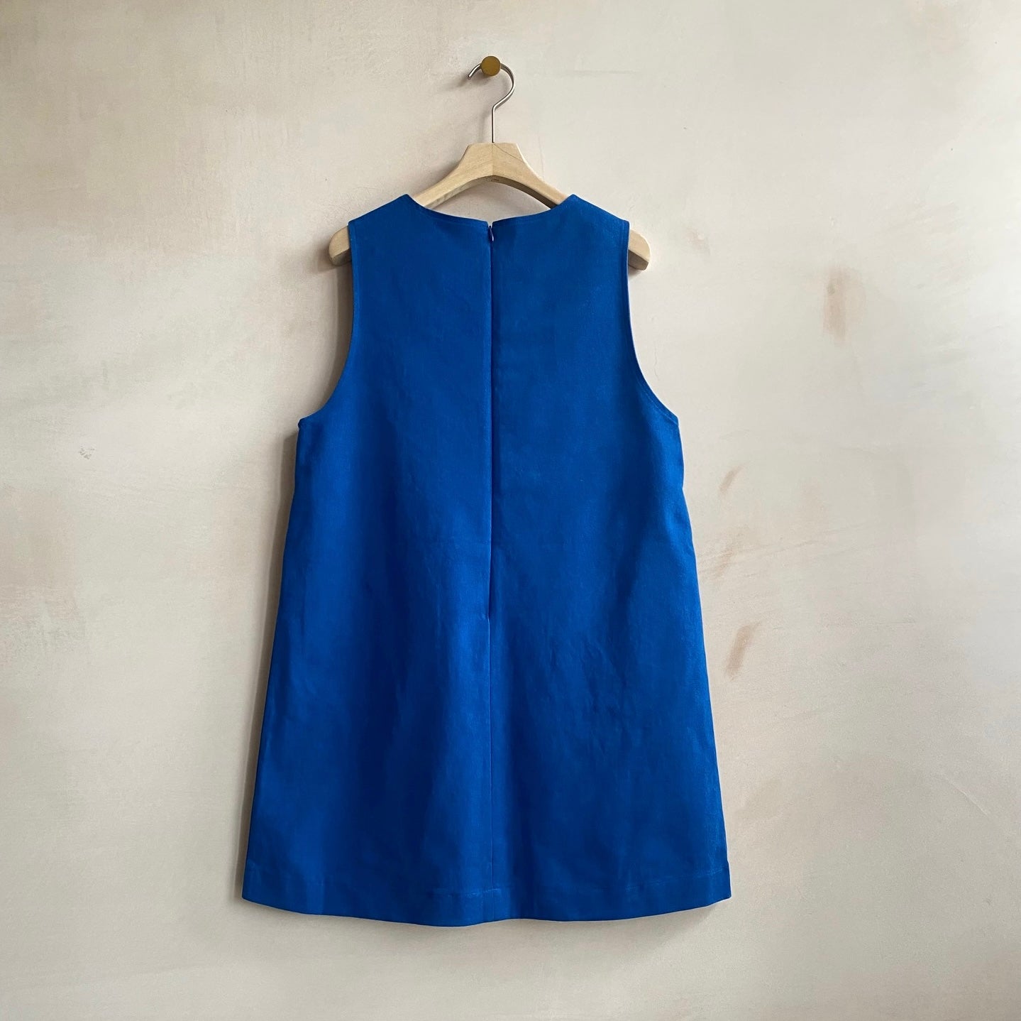 60's COTTON DRESS -Navy- by Nomad