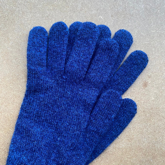 Green Grove Weavers Gloves Lambswool gloves -Denim-