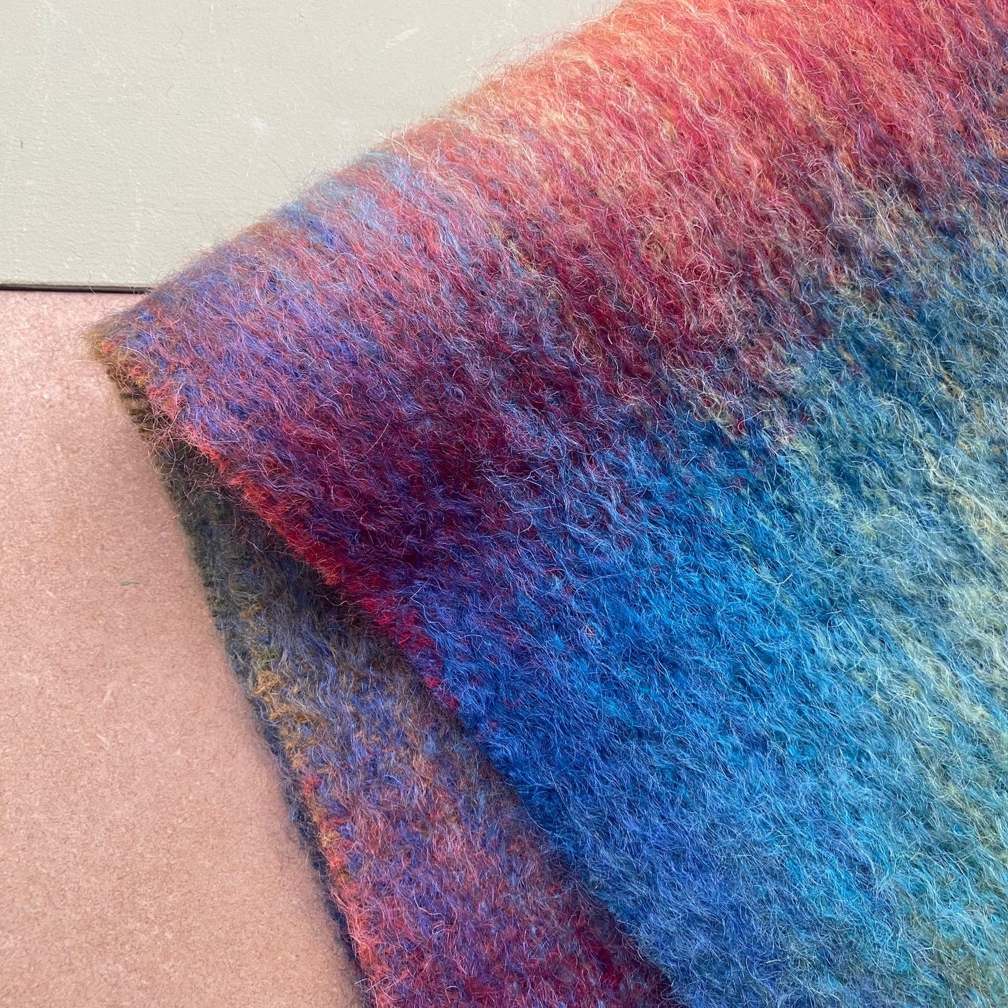 Mohair scarf By Green Grove Weavers -hue-