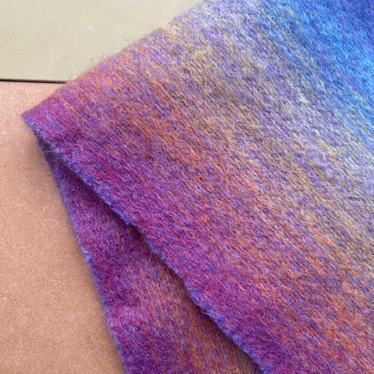 Mohair scarf By Green Grove Weavers -lavender-