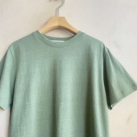 Stone washed colour T -Khaki-