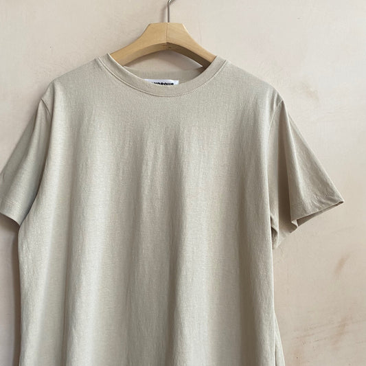 Stone washed colour T -Beige-
