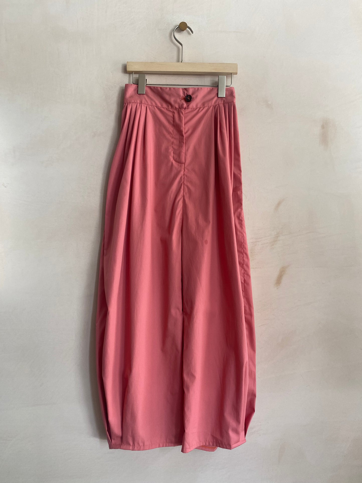 Barrel Leg wide trousers -Pink-