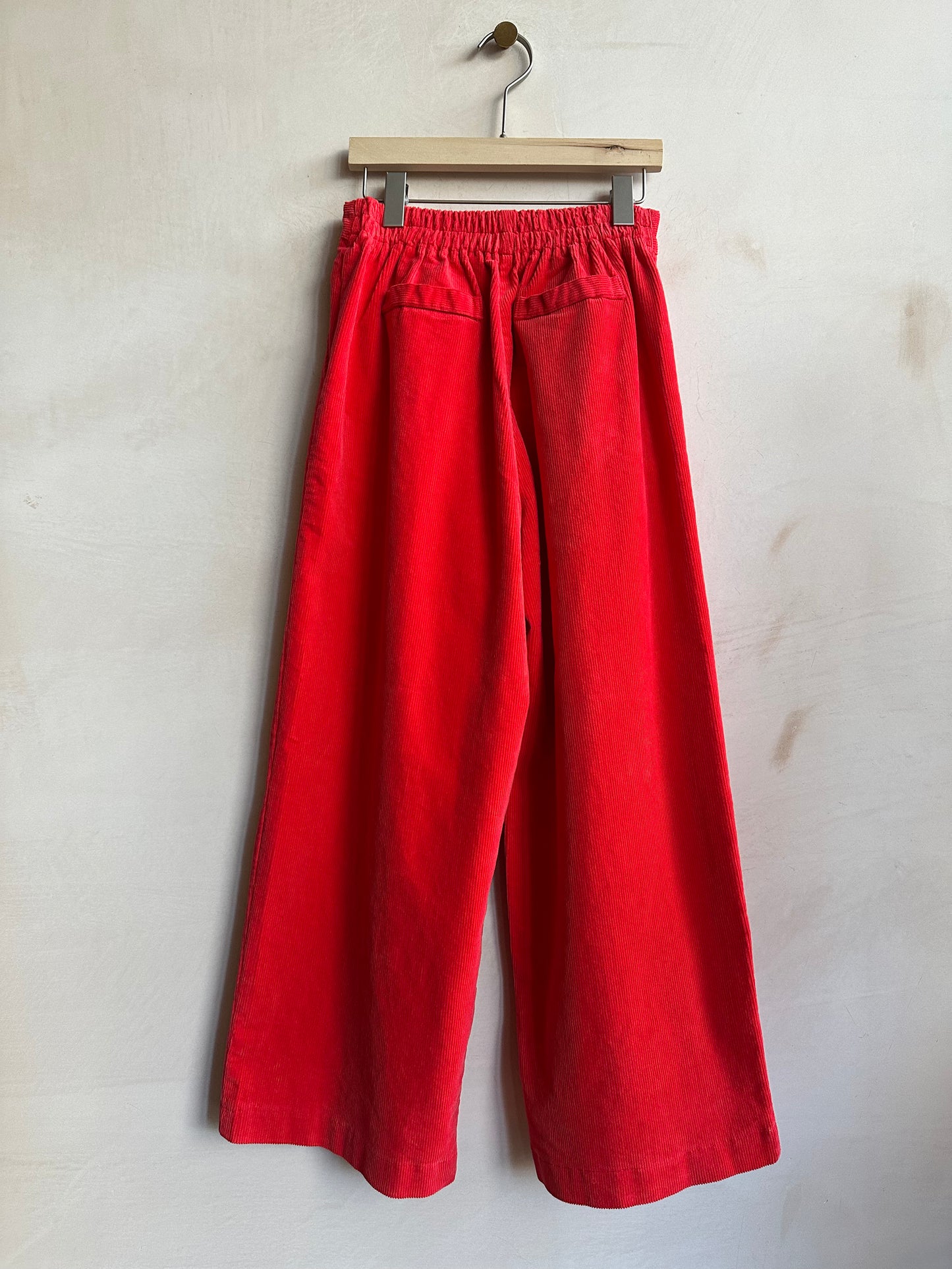 Stright corduroy Trousers -Red-