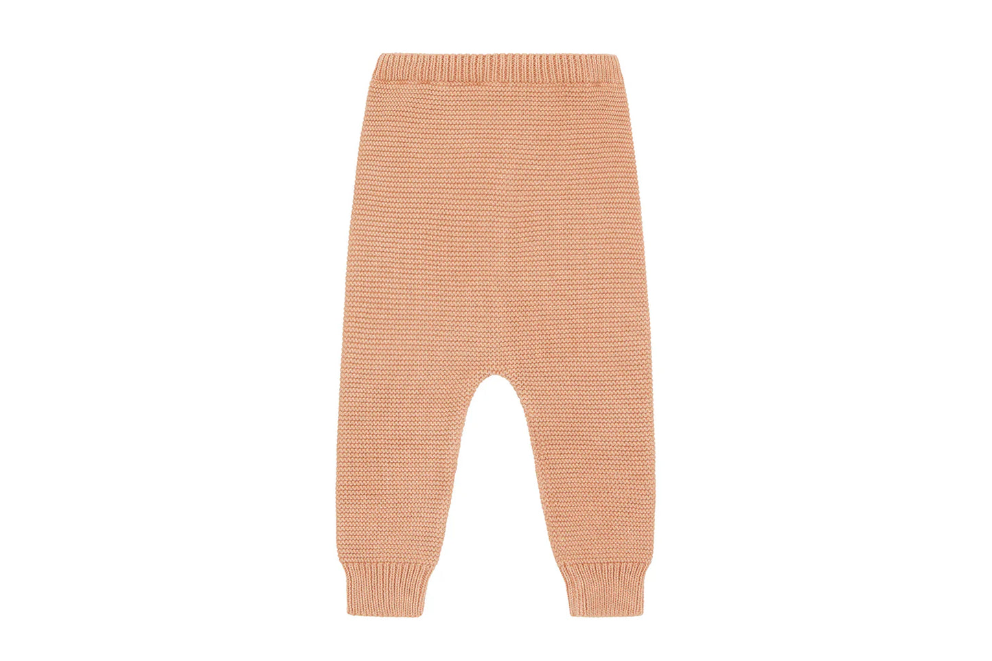 TROUSERS ORGANIC COTTON KNIT -Natural Pink-
