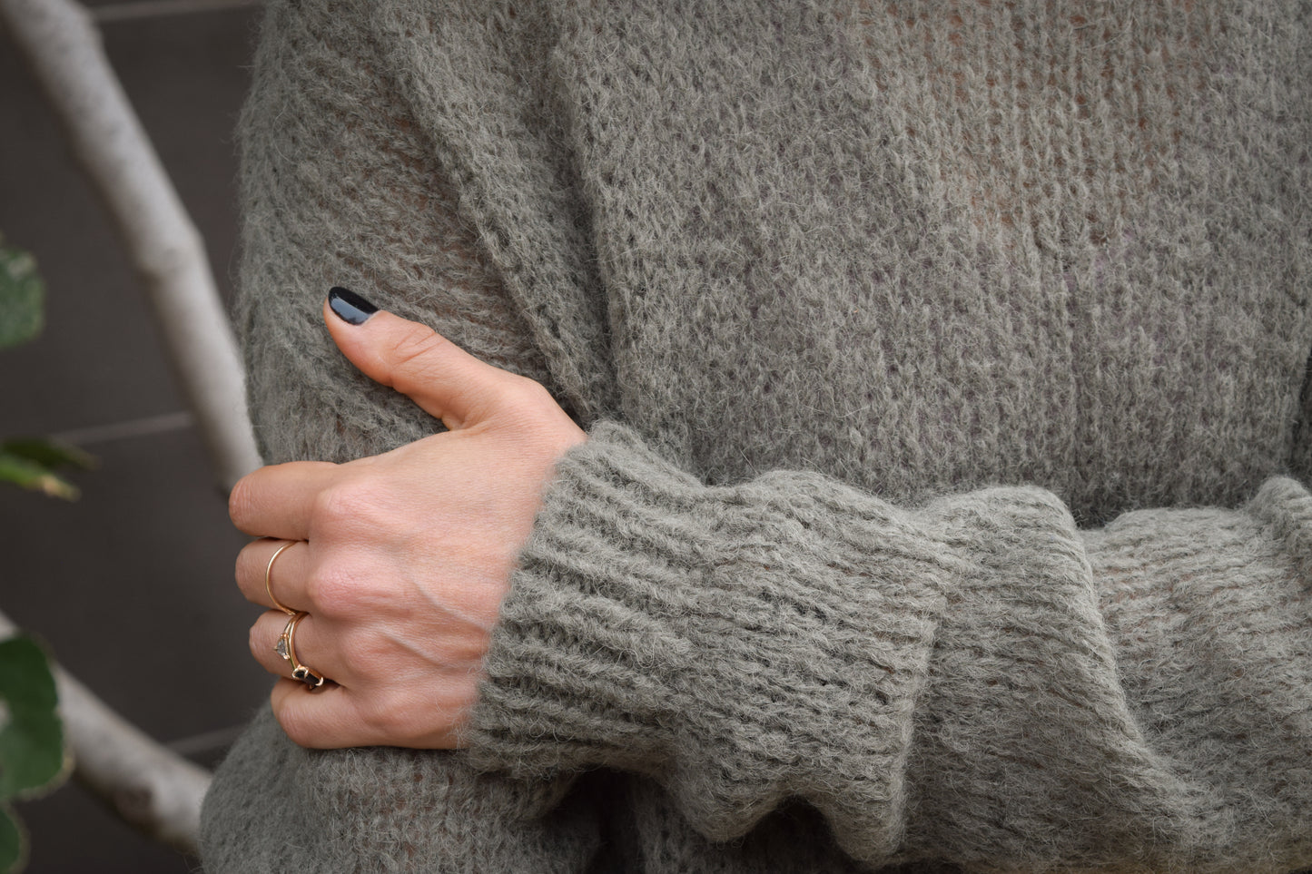 Alpaca knit Sami Loom -Dust -