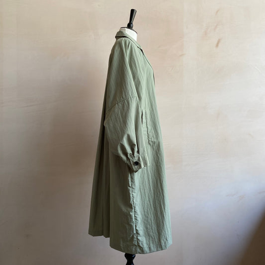 Summer light long Coat -Light Khaki-