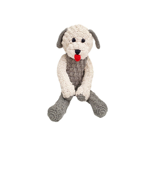 Crochet Baby Toy Sheepadoodle rattle