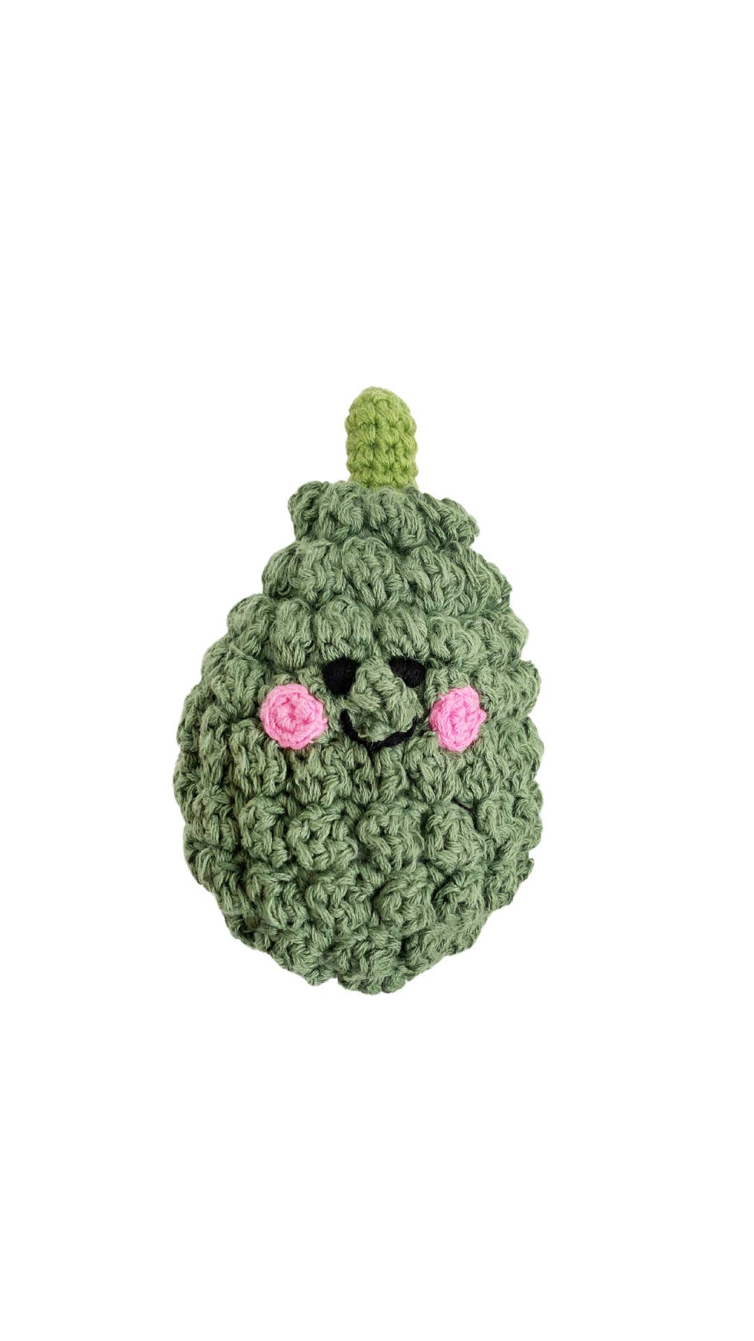 Crochet Baby Toy Friendly acorn squash rattle