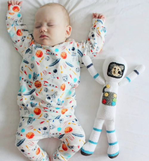 Crochet Baby Toy Once upon a time - astronaut