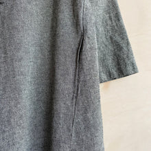 Mao Collar Long Cotton JK -Charcoal-