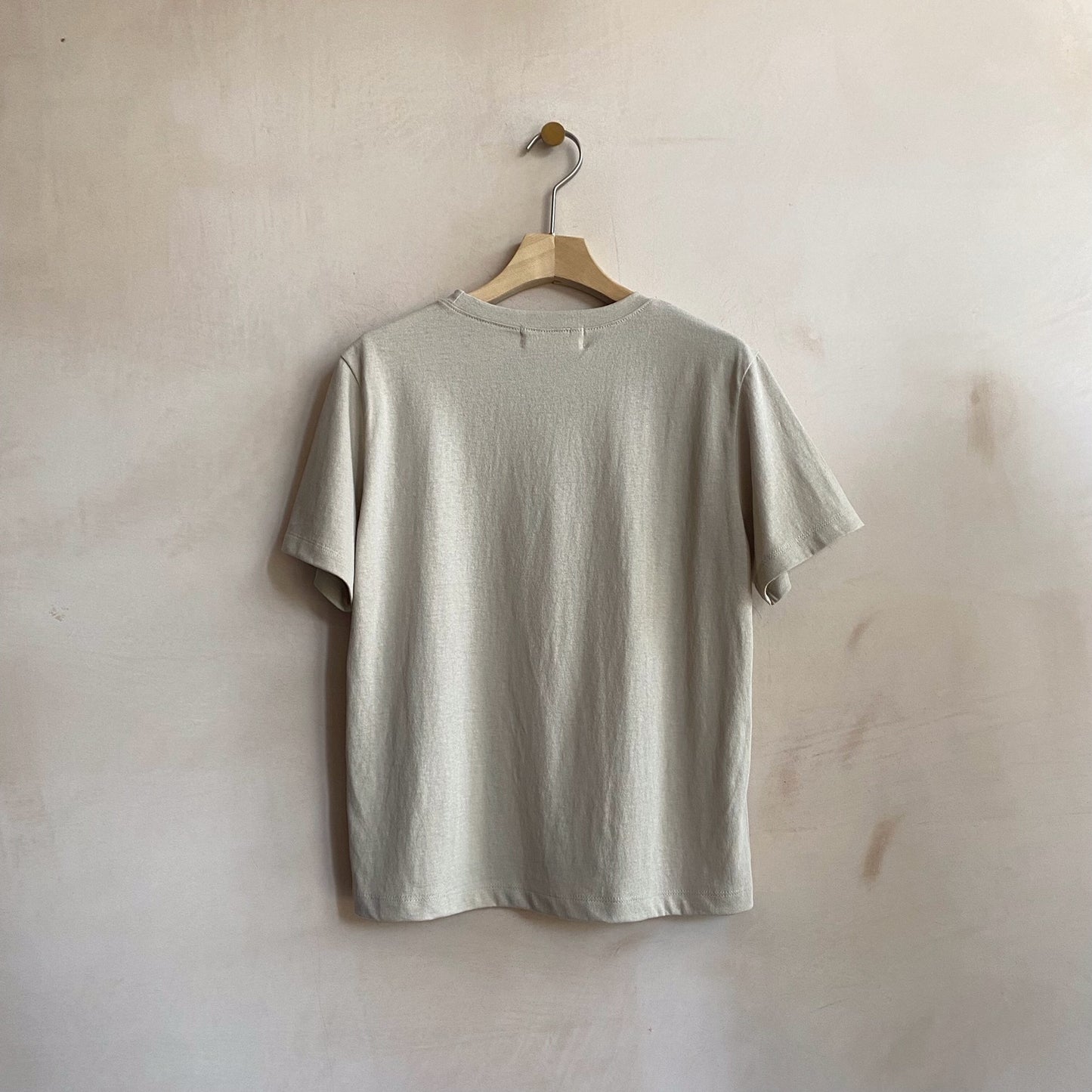 Stone washed colour T -Beige-