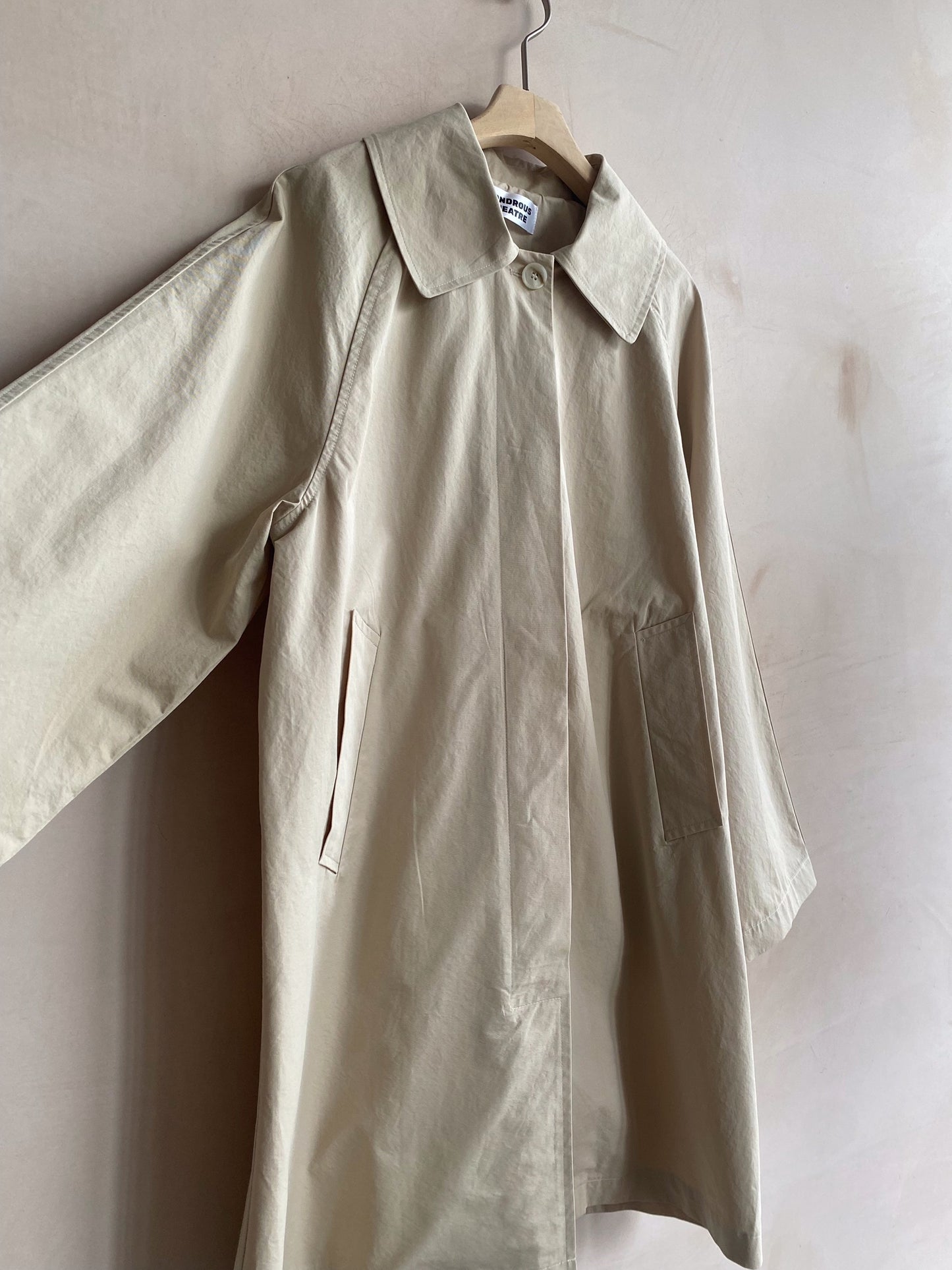 Half A line coat -Beige-