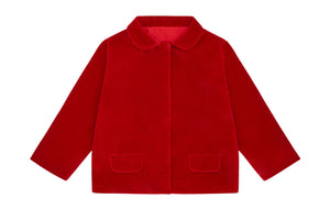 Organic Cotton Red Velvet Jacket by Vild, Children clothes, Vild, WondrousTheatre,