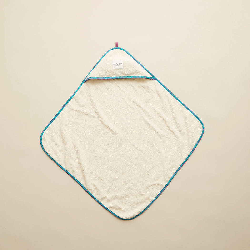 Organic Cotton Hooded Bath Towel by Spin & Yarn