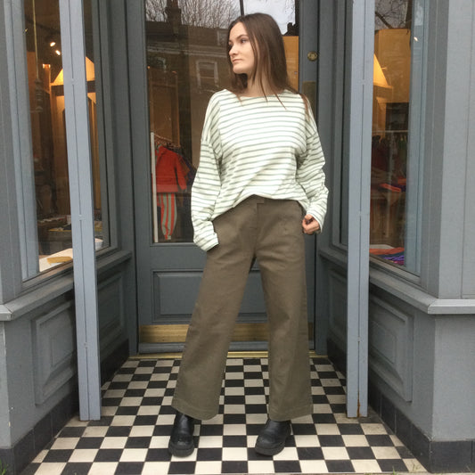 Breton Stripe Long sleeve T-shirts Mint