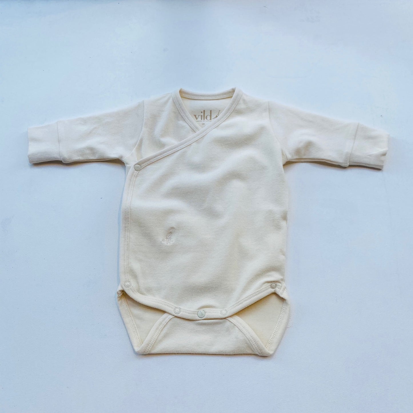 LS KIMONO BODYSUIT ORGANIC COTTON -ECRU-