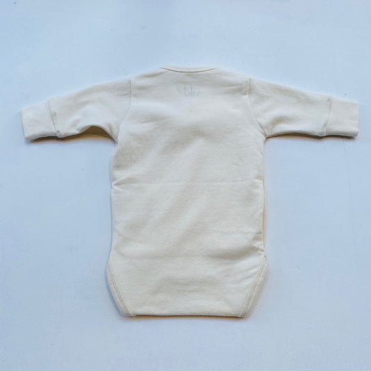 LS KIMONO BODYSUIT ORGANIC COTTON -ECRU-