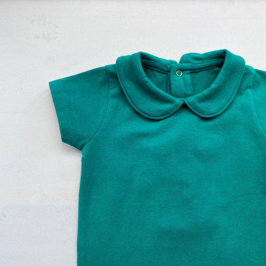 SS Collared Bodysuit -Happy Green-