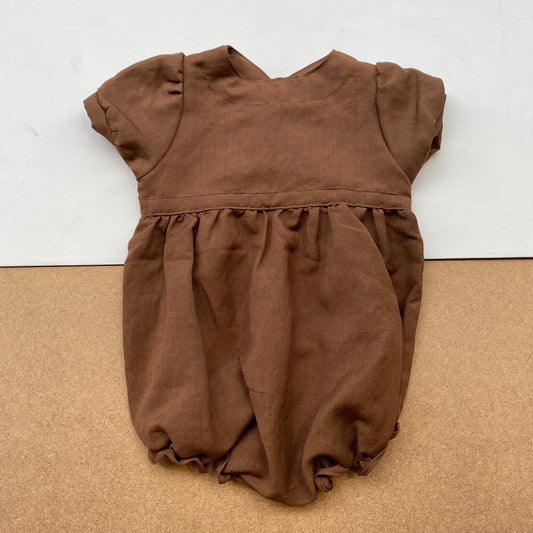 Baby Tuta Playsuit -Brown-