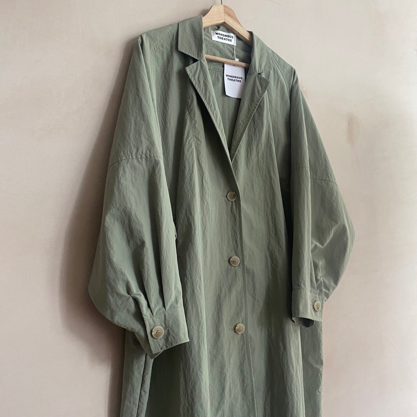 Summer light long Coat -Light Khaki-