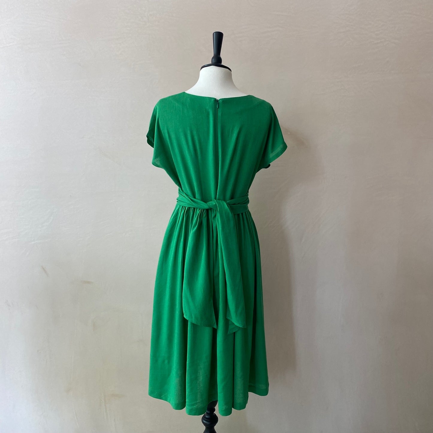 Summer Nostalgia Midi Dress -Leaf Green-