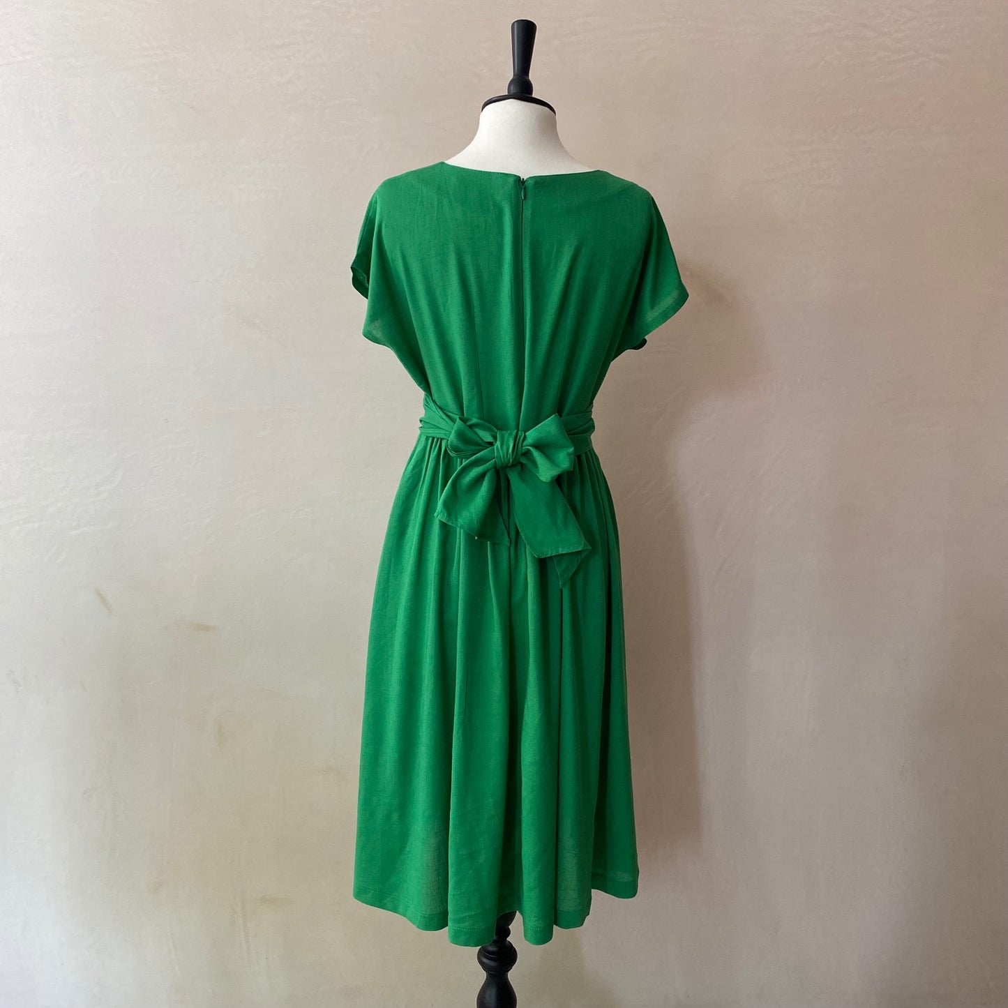 Summer Nostalgia Midi Dress -Leaf Green-