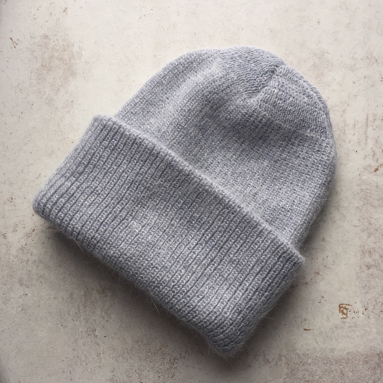 Fluffy Angora knit Beanie-L.grey-, Hat, WondrousTheatre, WondrousTheatre,