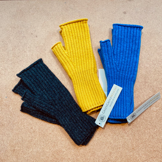 Green Grove Weavers Brodie Mittens -Gorse Yellow-